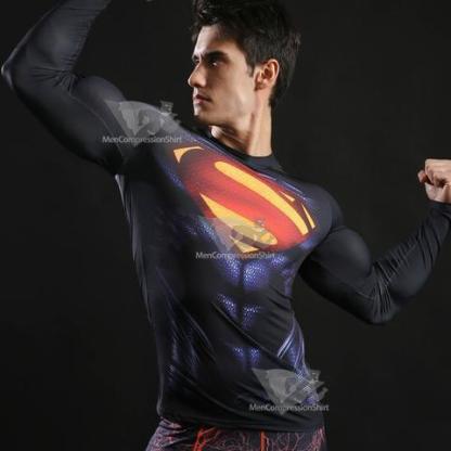 Superman Evil Compression Long Sleeve Rashguard