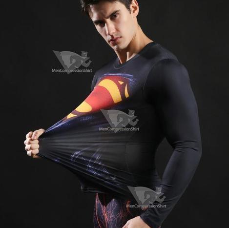 Superman Evil Compression Long Sleeve Rashguard