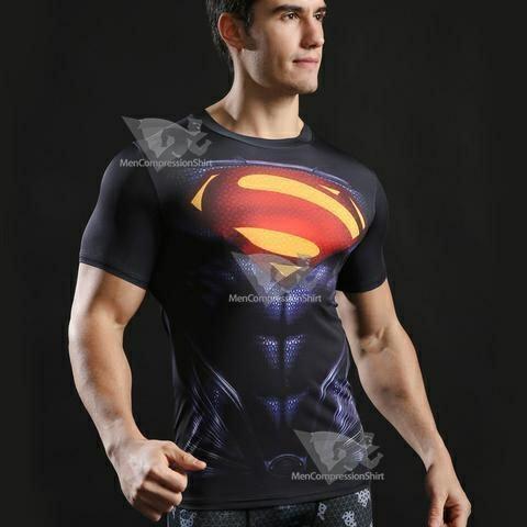 Superman Evil Short Sleeve Compression Rashguard