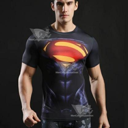 Superman Evil Short Sleeve Compression Rashguard