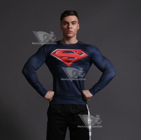 Superman Forever Compression Long Sleeve Rashguard