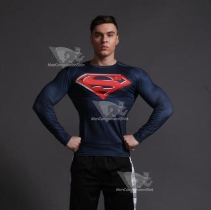 Superman Forever Compression Long Sleeve Rashguard