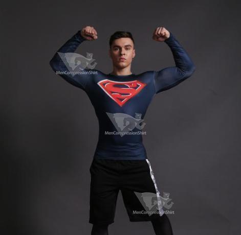 Superman Forever Compression Long Sleeve Rashguard
