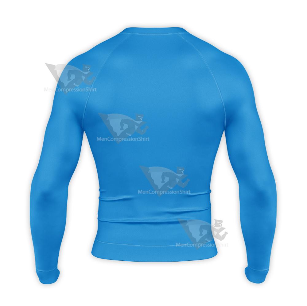 Superman Black Red Icon Long Sleeve Compression Shirt