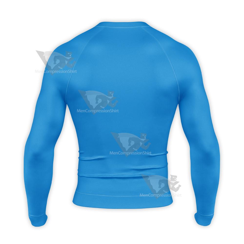 Superman Black Red Icon Long Sleeve Compression Shirt