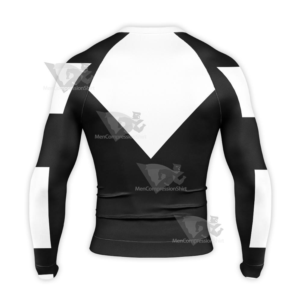 Superman Superman Beyond Black Long Sleeve Compression Shirt