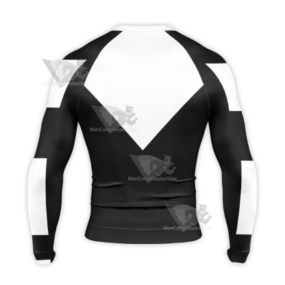Superman Superman Beyond Black Long Sleeve Compression Shirt