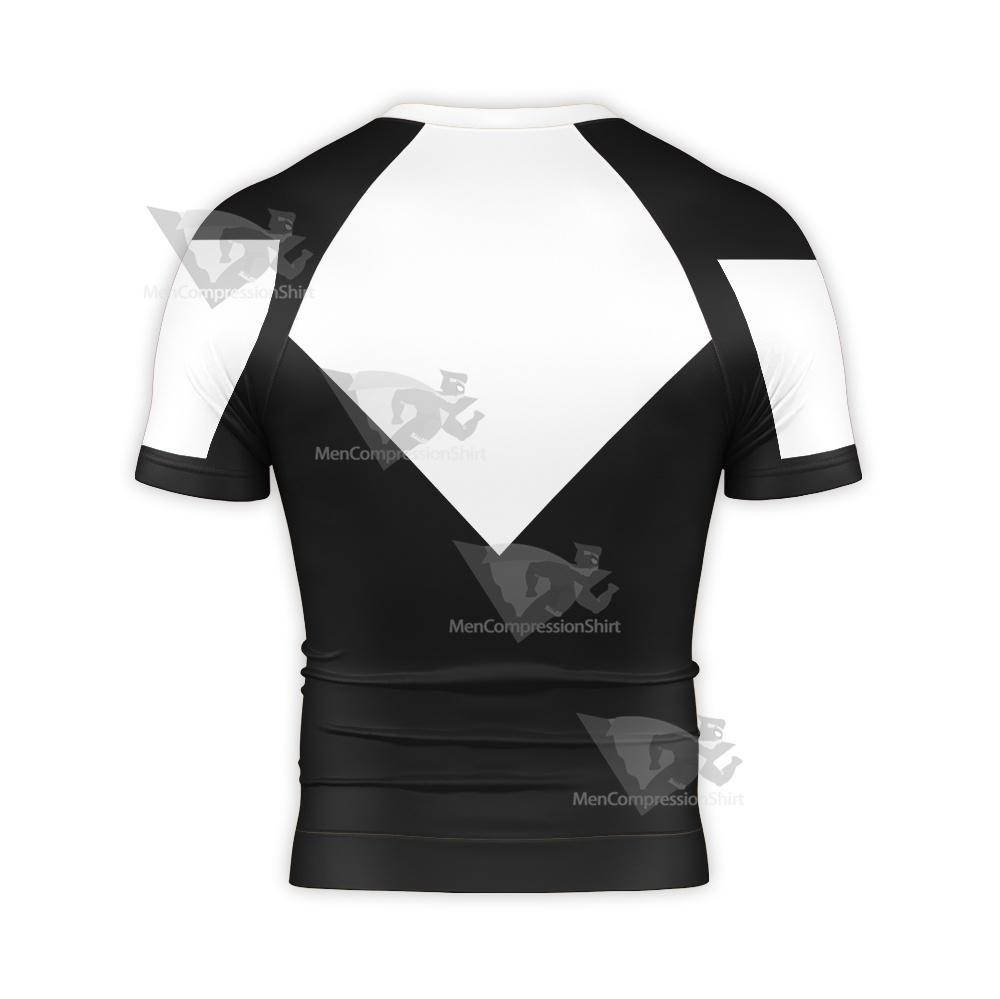 Superman Superman Beyond Black Short Sleeve Compression Shirt