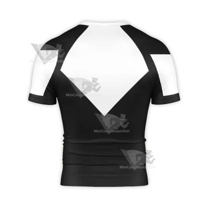 Superman Superman Beyond Black Short Sleeve Compression Shirt