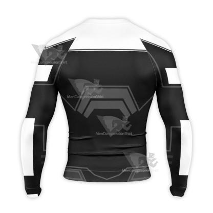 Superman Superman Beyond Refined Black Long Sleeve Compression Shirt