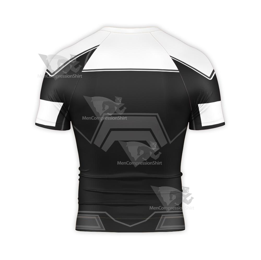 Superman Superman Beyond Refined Black Short Sleeve Compression Shirt