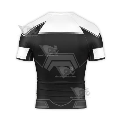 Superman Superman Beyond Refined Black Short Sleeve Compression Shirt