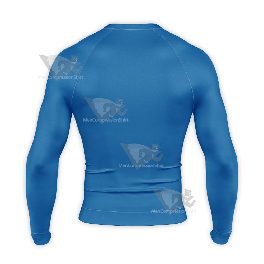 Superman Kingdom Come Battle Suit Long Sleeve Compression Shirt