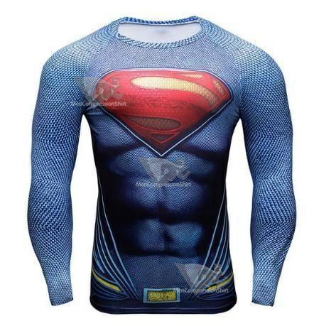 Superman Last Stand On Krypton Compression Long Sleeve Rashguard