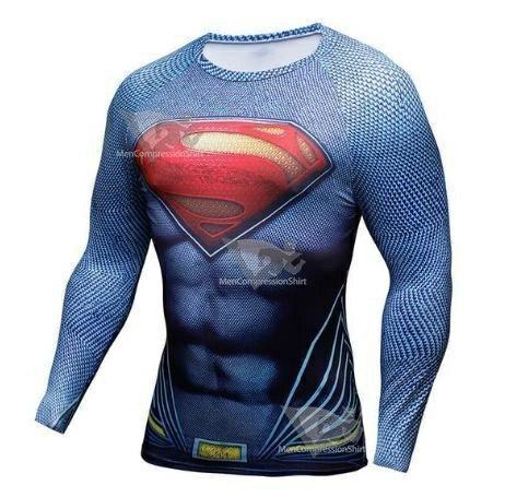 Superman Last Stand On Krypton Compression Long Sleeve Rashguard