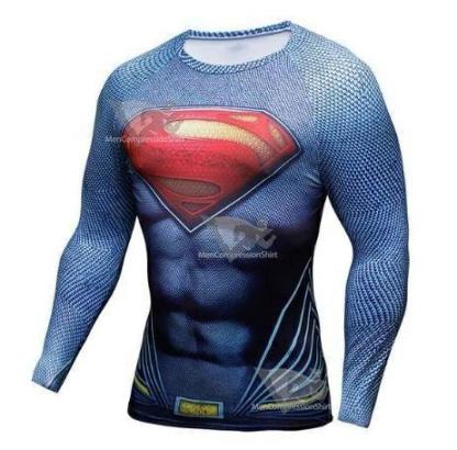 Superman Last Stand On Krypton Compression Long Sleeve Rashguard