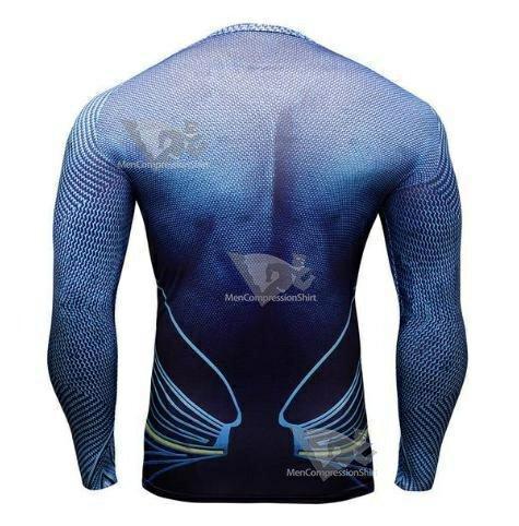 Superman Last Stand On Krypton Compression Long Sleeve Rashguard
