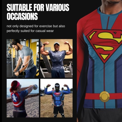 Superman Kingdom Come Short Sleeve Compression Shirt