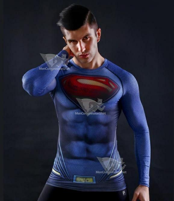 Superman Man Of Steel Compression Long Sleeve Rashguard