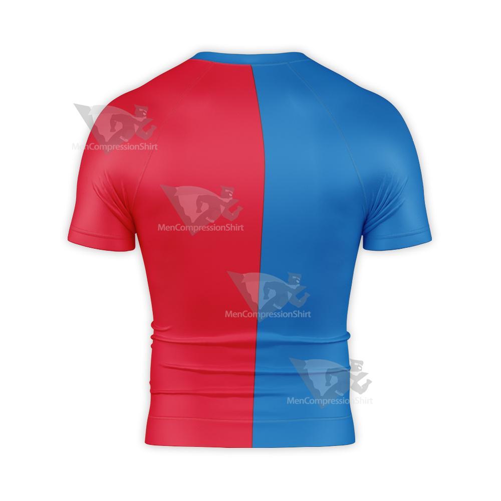 Superman Metropolis Icon Short Sleeve Compression Shirt