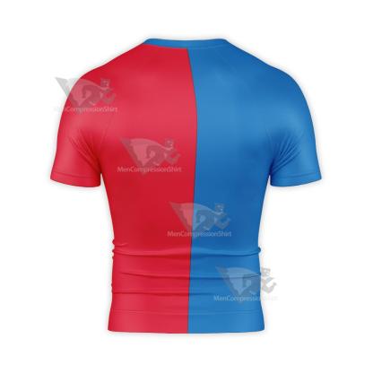 Superman Metropolis Icon Short Sleeve Compression Shirt