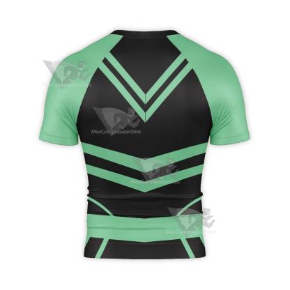 Superman Omen Black Tight Lining Short Sleeve Compression Shirt