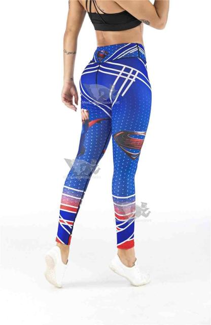 Superman Red White And Blue Leggings
