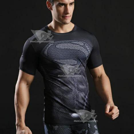 Superman Reign Of Superman Short Sleeve Compression Rashguard