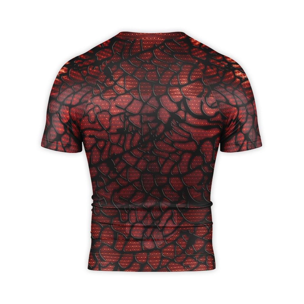 Superman Short Sleeve Compression Shirt Red