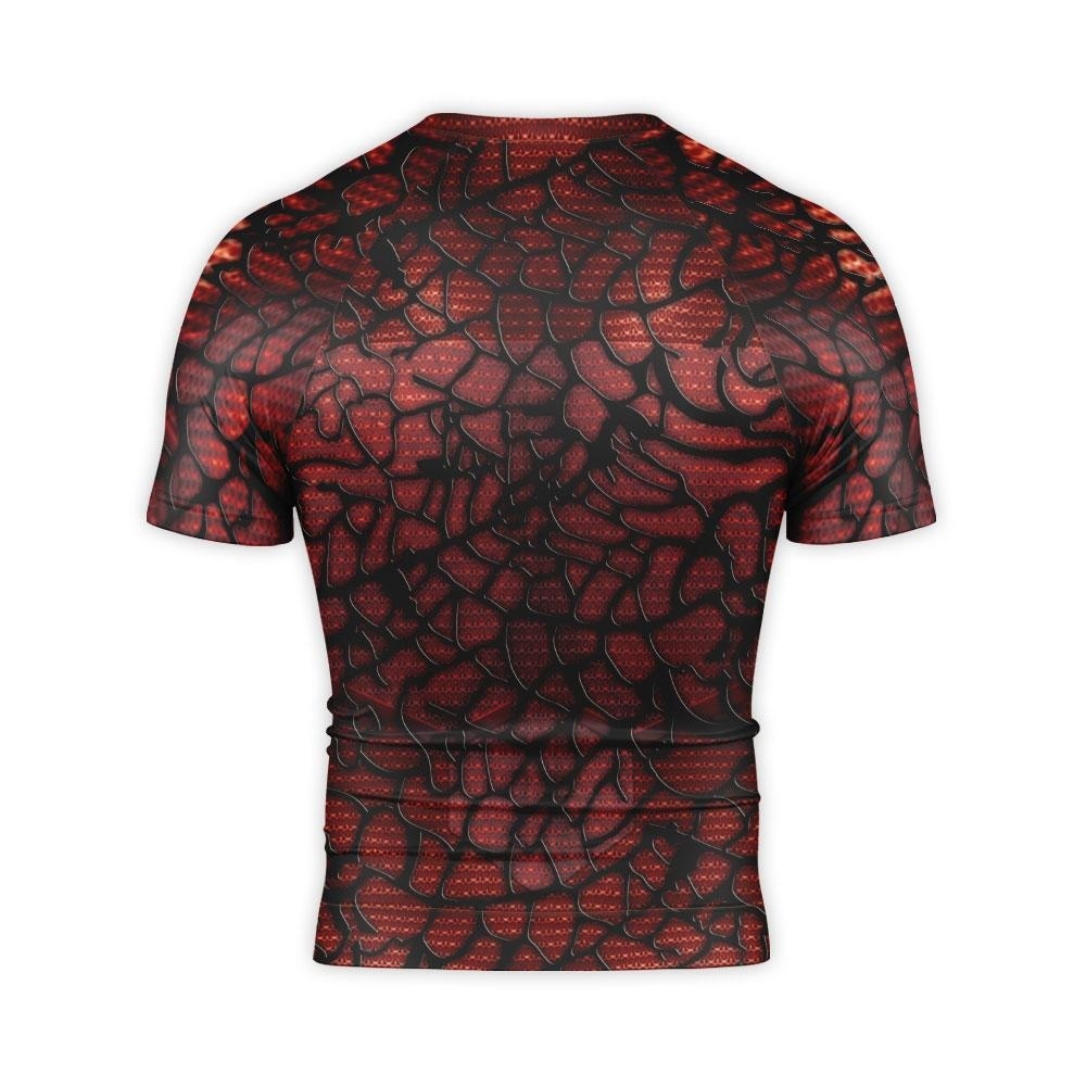 Superman Short Sleeve Compression Shirt Red