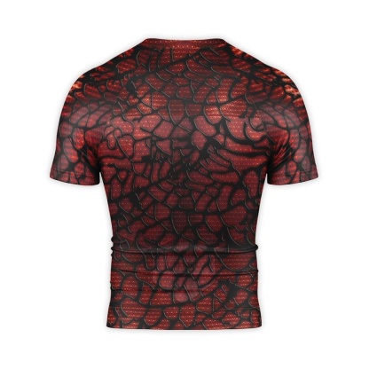 Superman Short Sleeve Compression Shirt Red