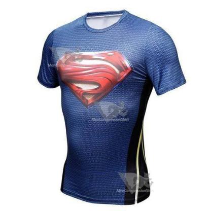 Superman Smallville Compression Short Sleeve Rashguard