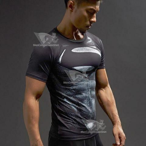 Superman Son Of Superman Compression Short Sleeve Rashguard