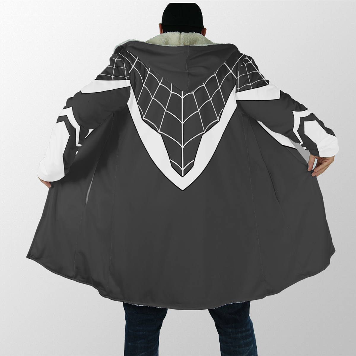 Hero Spiderman Grey Suit Design Dream Cloak