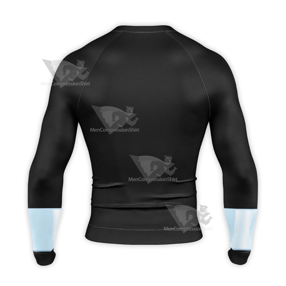 Superman Tas Brave New Metropolis Battle Suit Long Sleeve Compression Shirt