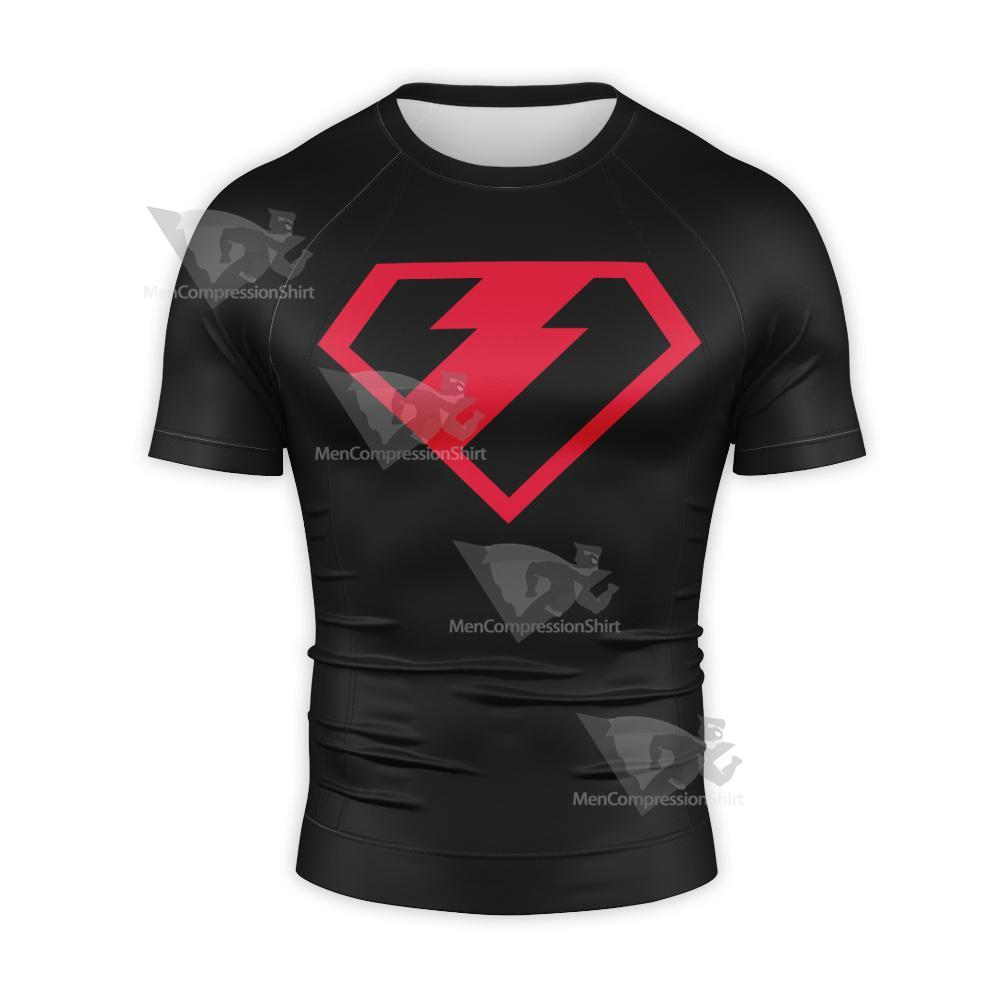 Superman Tas Brave New Metropolis Short Sleeve Compression Shirt