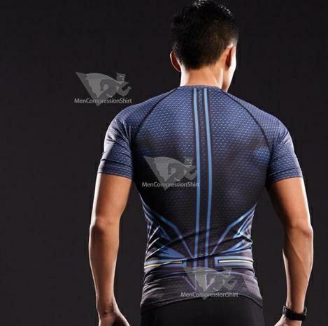 Superman Young Justice Compression Short Sleeve Rashguard