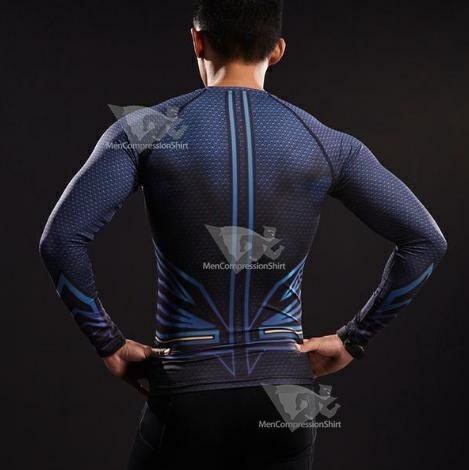 Superman Young Justice Long Sleeve Compression Rashguard
