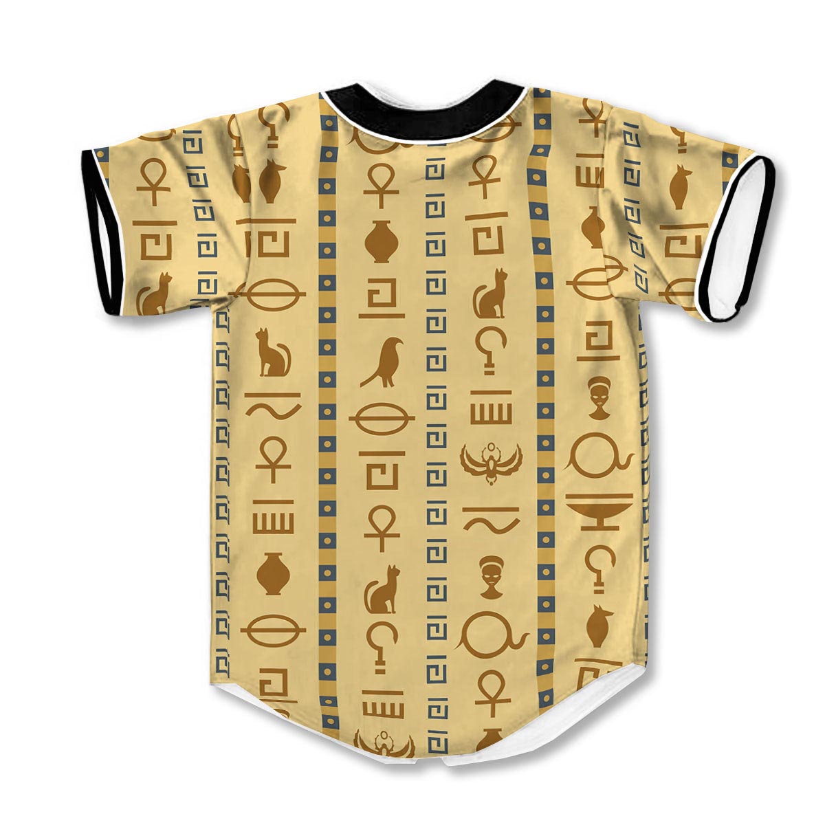 Hieroglyphs Egyptian 3d Print Full Size Baseball Jerseys