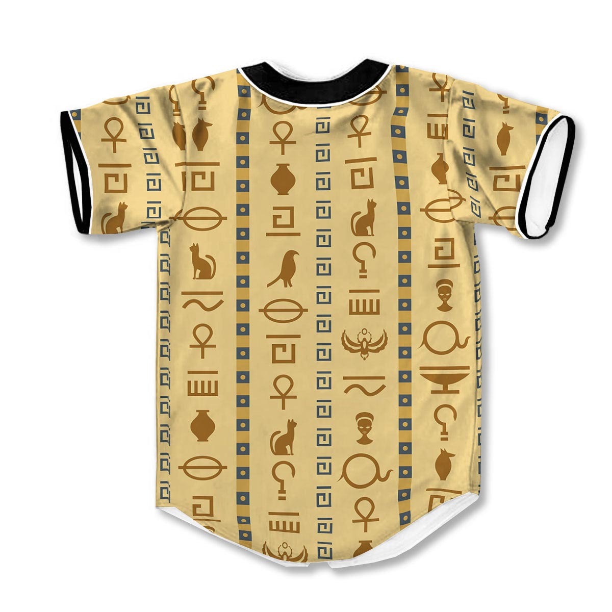 Hieroglyphs Egyptian 3d Print Full Size Baseball Jerseys