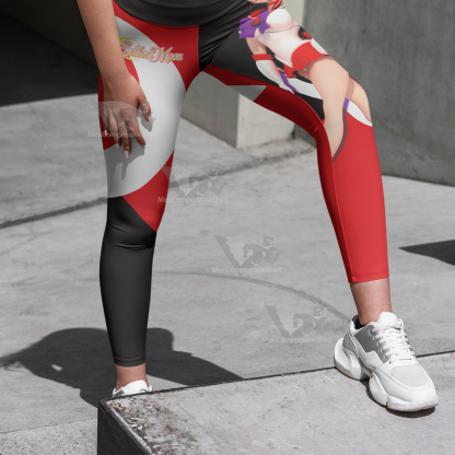 Hino Rei Sailor Moon Sailor Mars Red Women Leggings