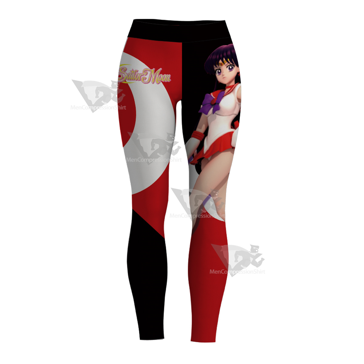 Hino Rei Sailor Moon Sailor Mars Red Women Leggings