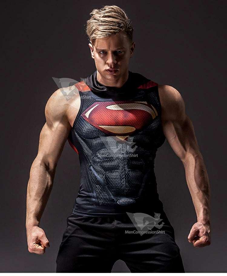 Hooded Kent Compression Tank Top For Men