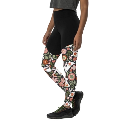 Hopping Bunny Women Compression Legging