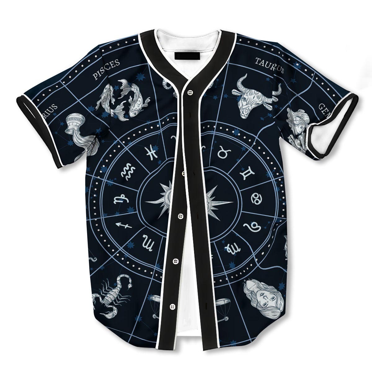Horoscopes Zodiac 3d Print Full Size Baseball Jerseys
