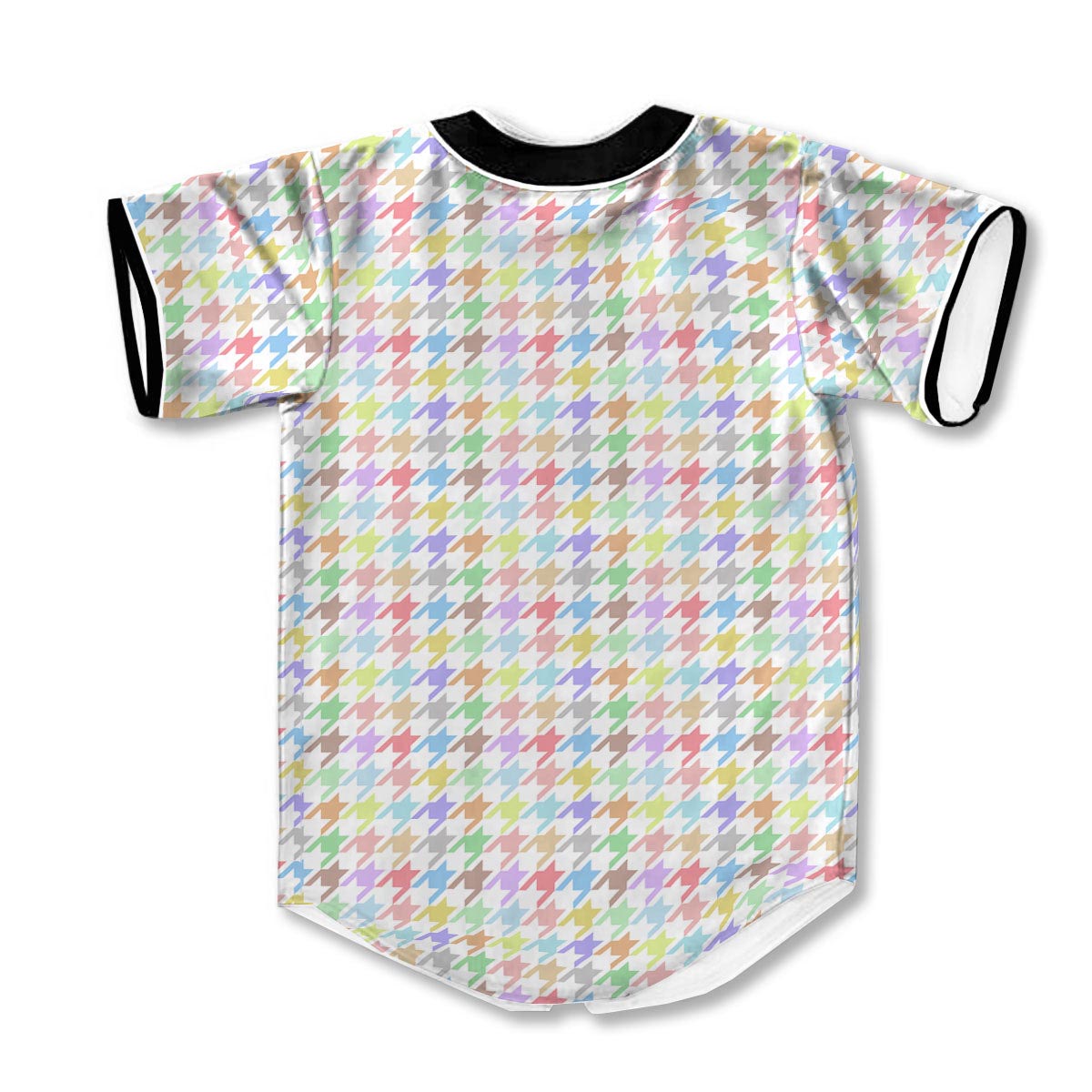 Houndstooth Colorful 3d Print Full Size Baseball Jerseys
