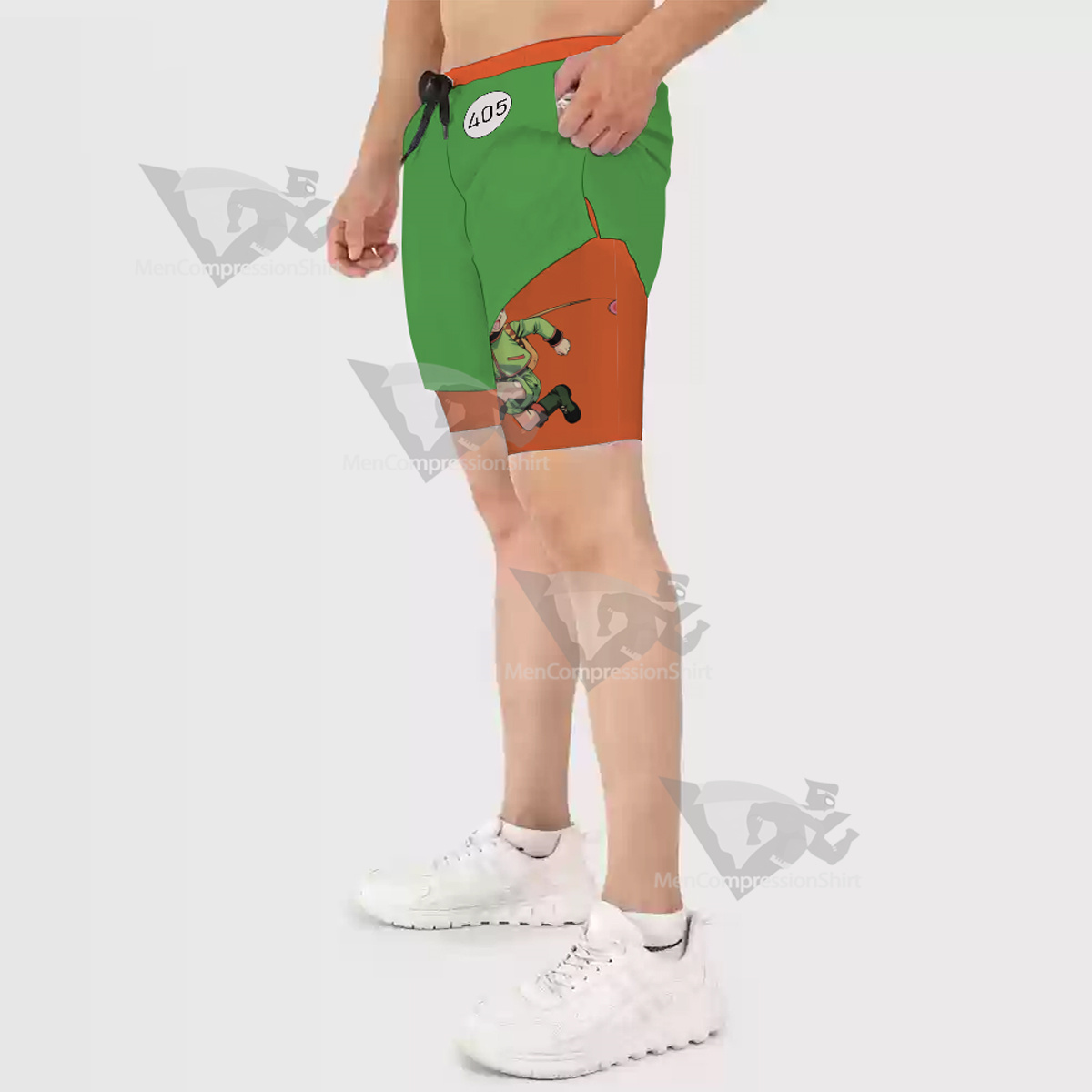 Hunter Freecss Gon Green Men Compression Gym Short