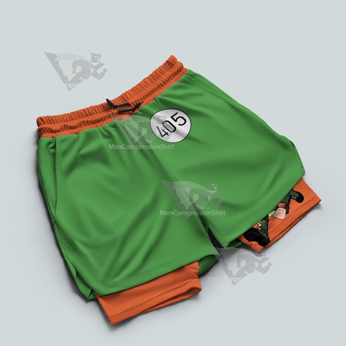 Hunter Freecss Gon Green Men Compression Gym Short