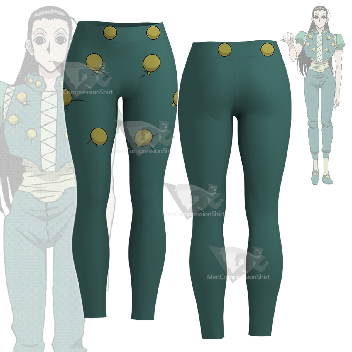 Hunter Illumi Zoldyck Green Women Compression Legging