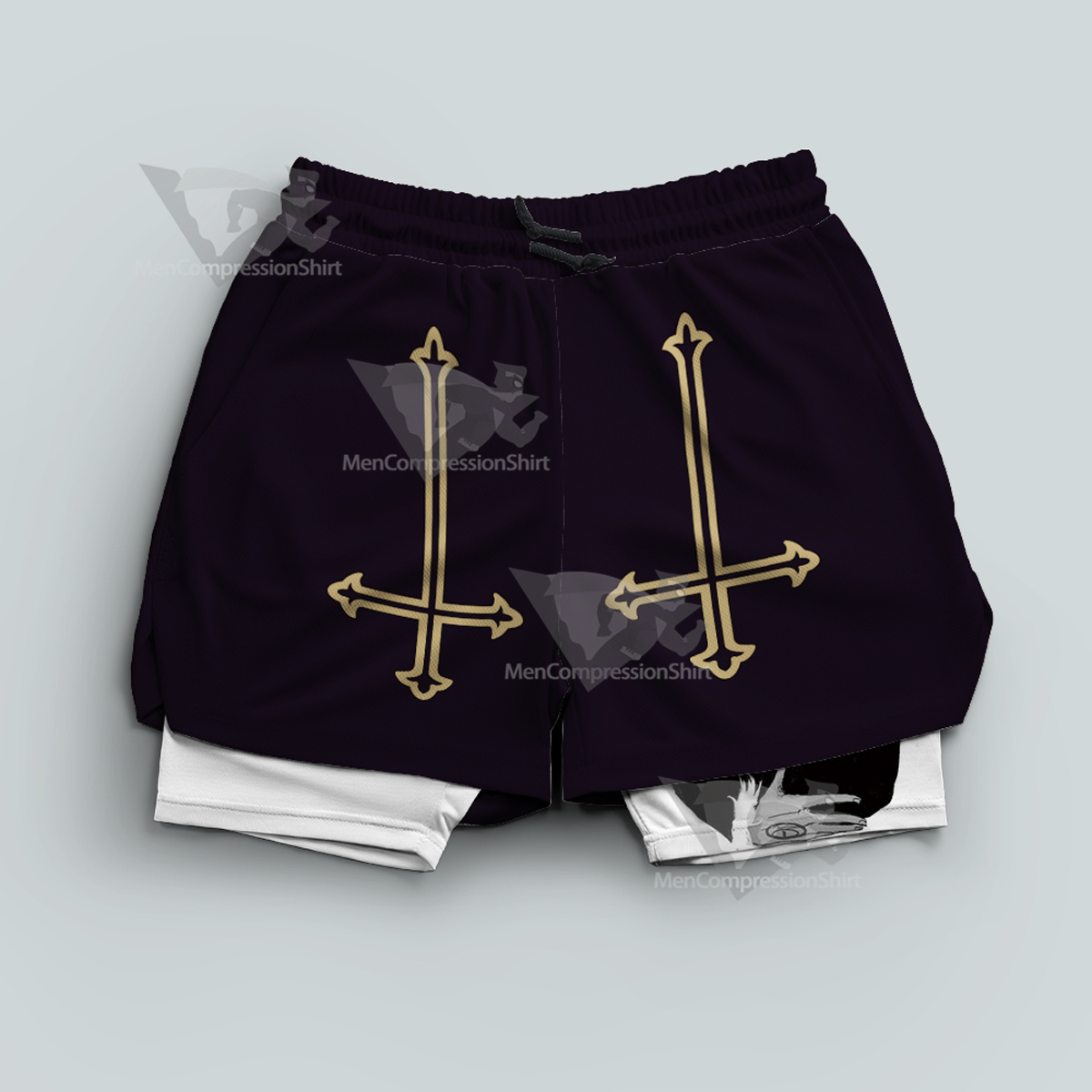 Hunter Lucilfer Chrollo Black Men Compression Gym Short